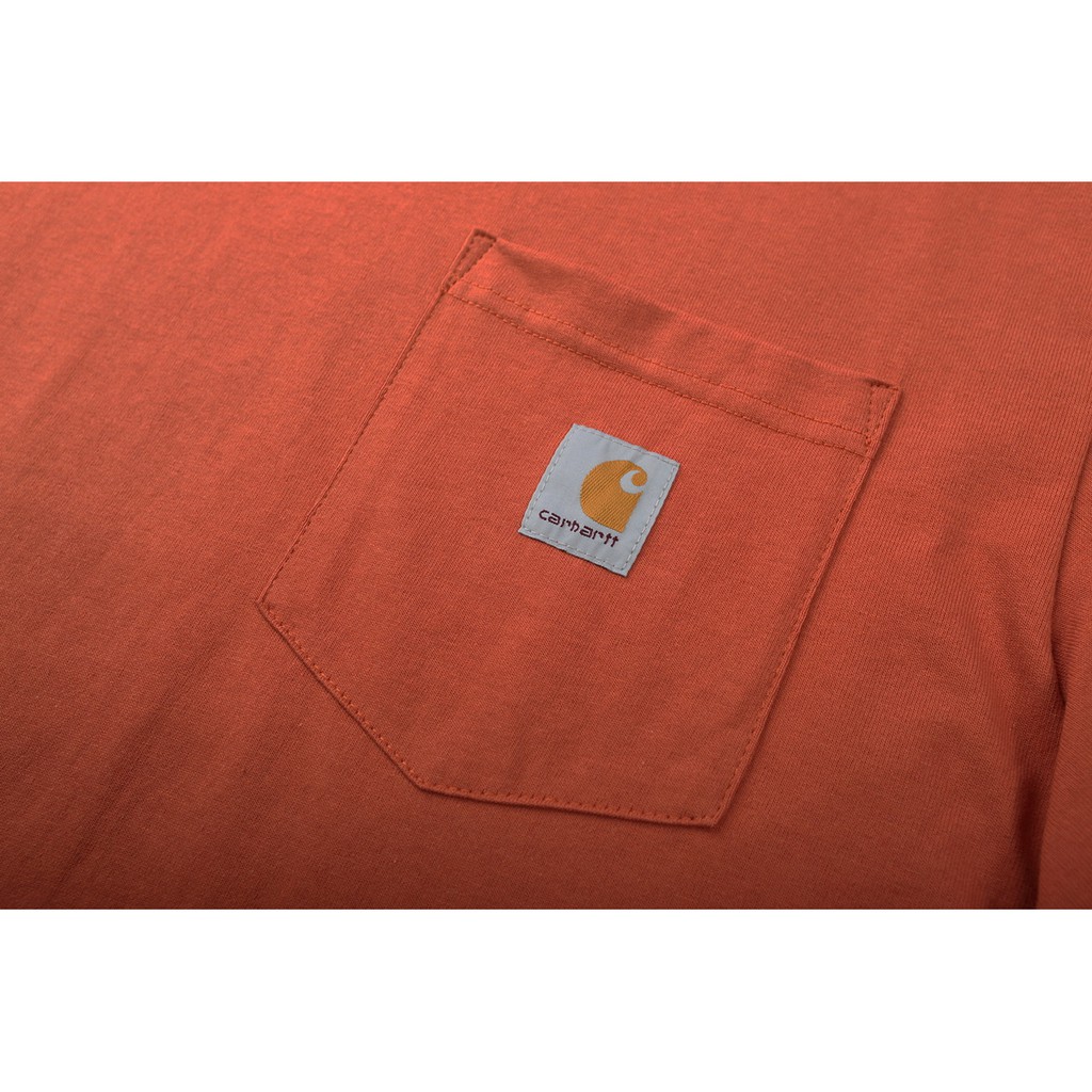 Carhartt carhartt classic small label pocket long-sleeved T-shirt tide brand ins couple solid color bottoming shirt