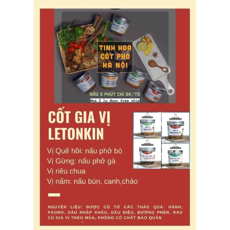 Combo 4 vị Letonkin 40gr (hũ thuỷ tinh) | BigBuy360 - bigbuy360.vn