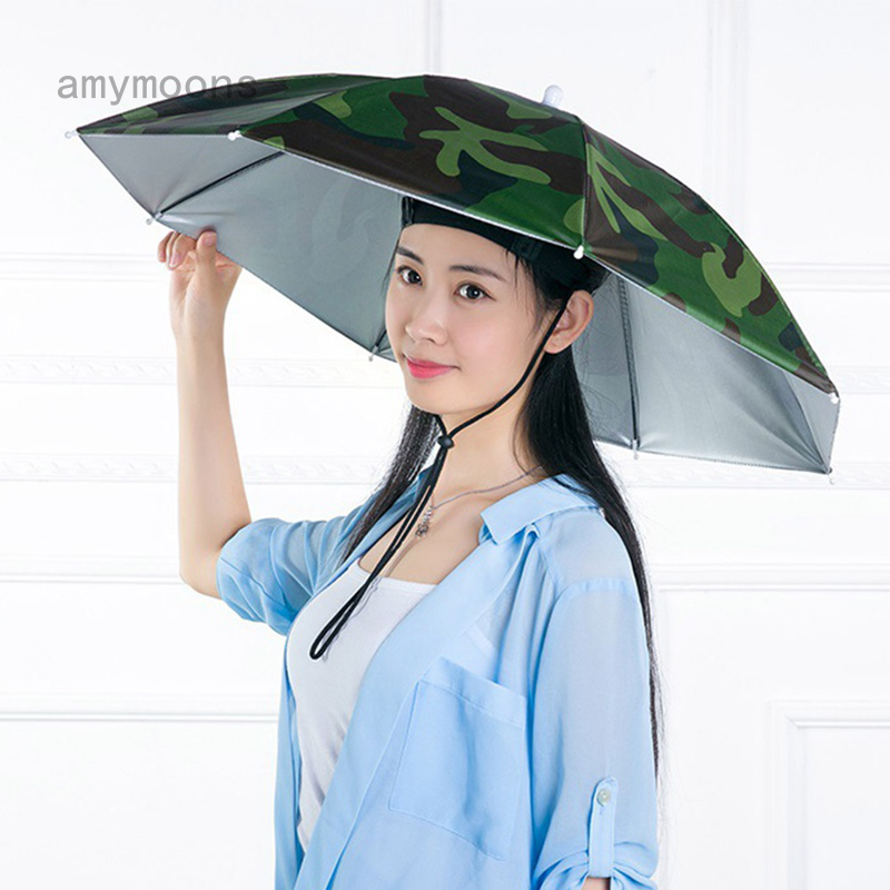 Dù đội đầu che nắng cỡ lớn dùng khi đi câu cá