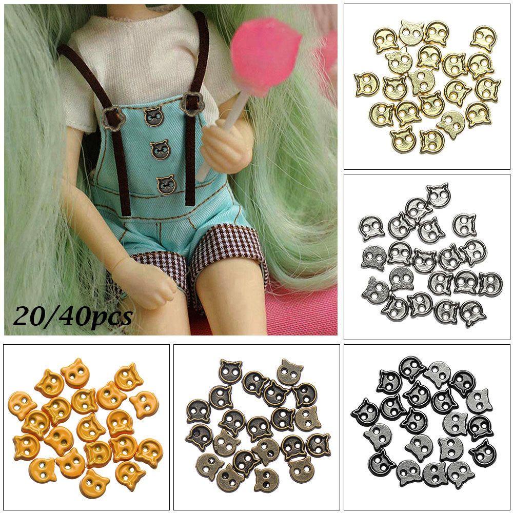 BEBETTERM Set 20 / 40 Nút Cài Kim Loại Dùng Làm Đồ Thủ Công DIY