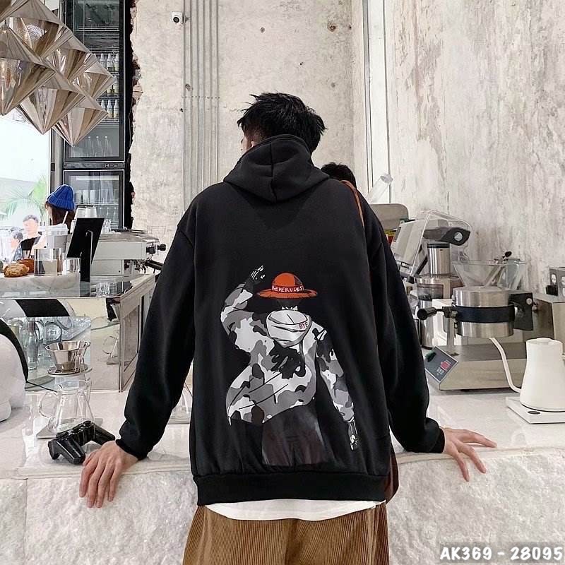 Áo Khoác Hoodie Nam Nỉ Bông Dày Dặn Hàng QC Áo Khoác Nỉ Nam Nữ Sweater Nam Nữ Nỉ Ngoại NÓN CAM - AK369 | BigBuy360 - bigbuy360.vn