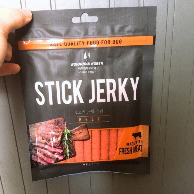 Thịt Bò Que Snack Cho Chó BowWow Stick Jerky