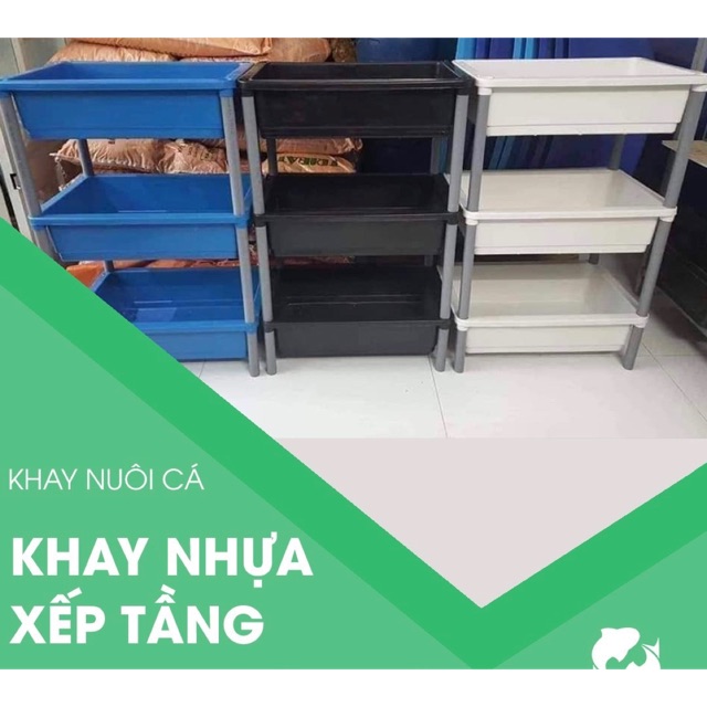 KHAY NHỰA NUÔI CÁ 3 TẦNG - CHỈ SHIP TP HCM