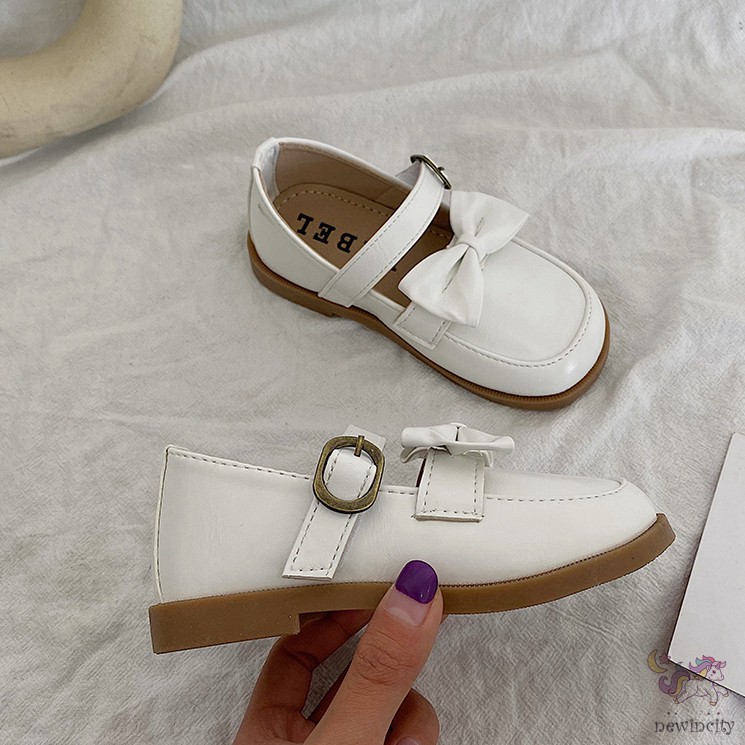 Giày búp bê đính nơ phong cách Hàn Quốc cho bé gái