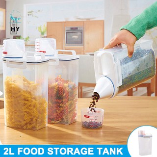 Hộp nhựa đựng bảo quản hạt ngũ cốc/gạo bằng nhựa PP 2L đa năng