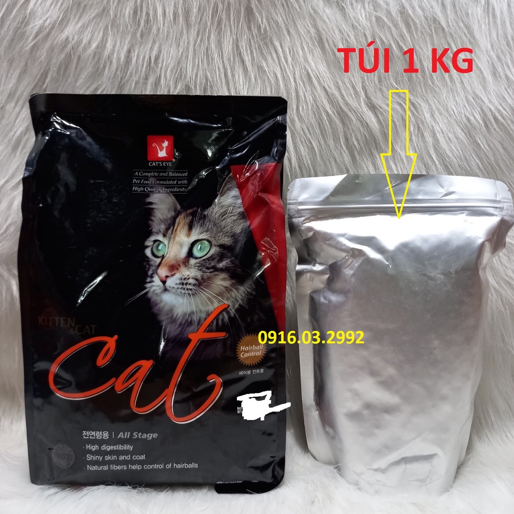 Thức ăn cho mèo 1kg hạt khô cateye