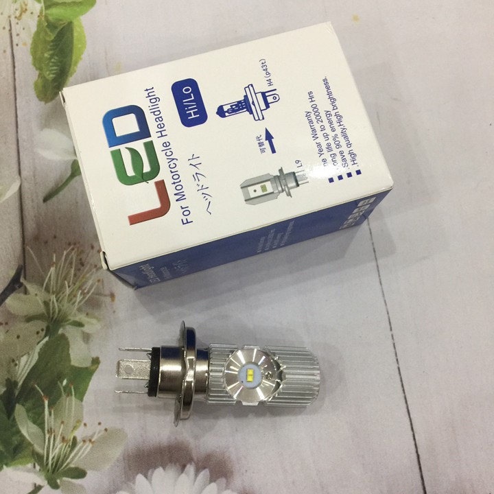 Đèn led 2 tim chân h4 ánh sáng trắng cùng bạn trên mọi nẻo đường A216