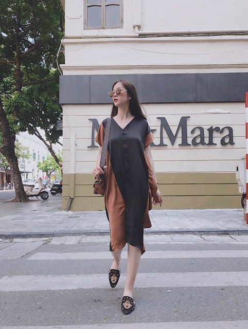 Váy lụa Petbychang