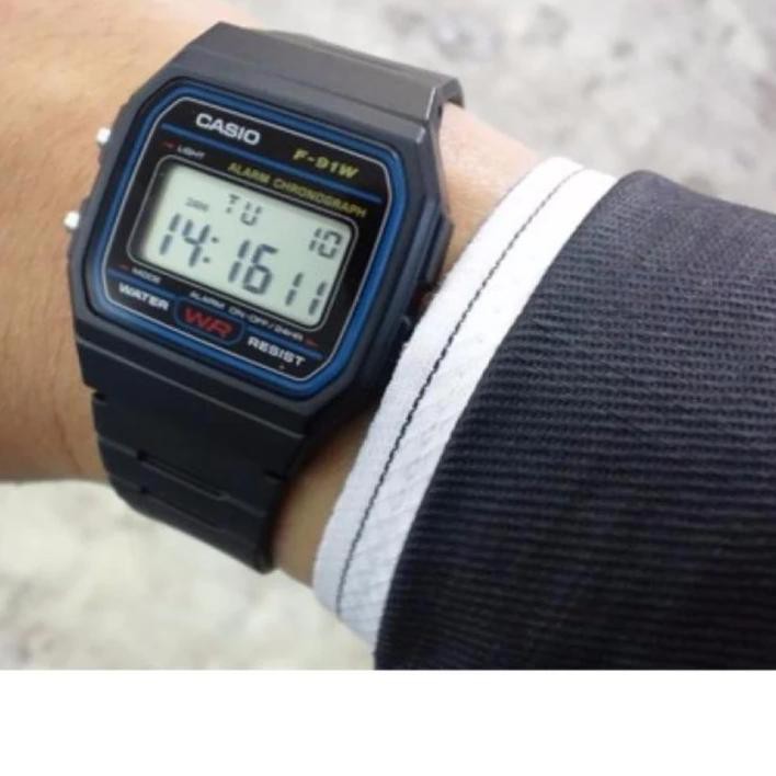 Đồng Hồ Đeo Tay Casio Original F-91W-1DG / F91W-1DG Cho Nam