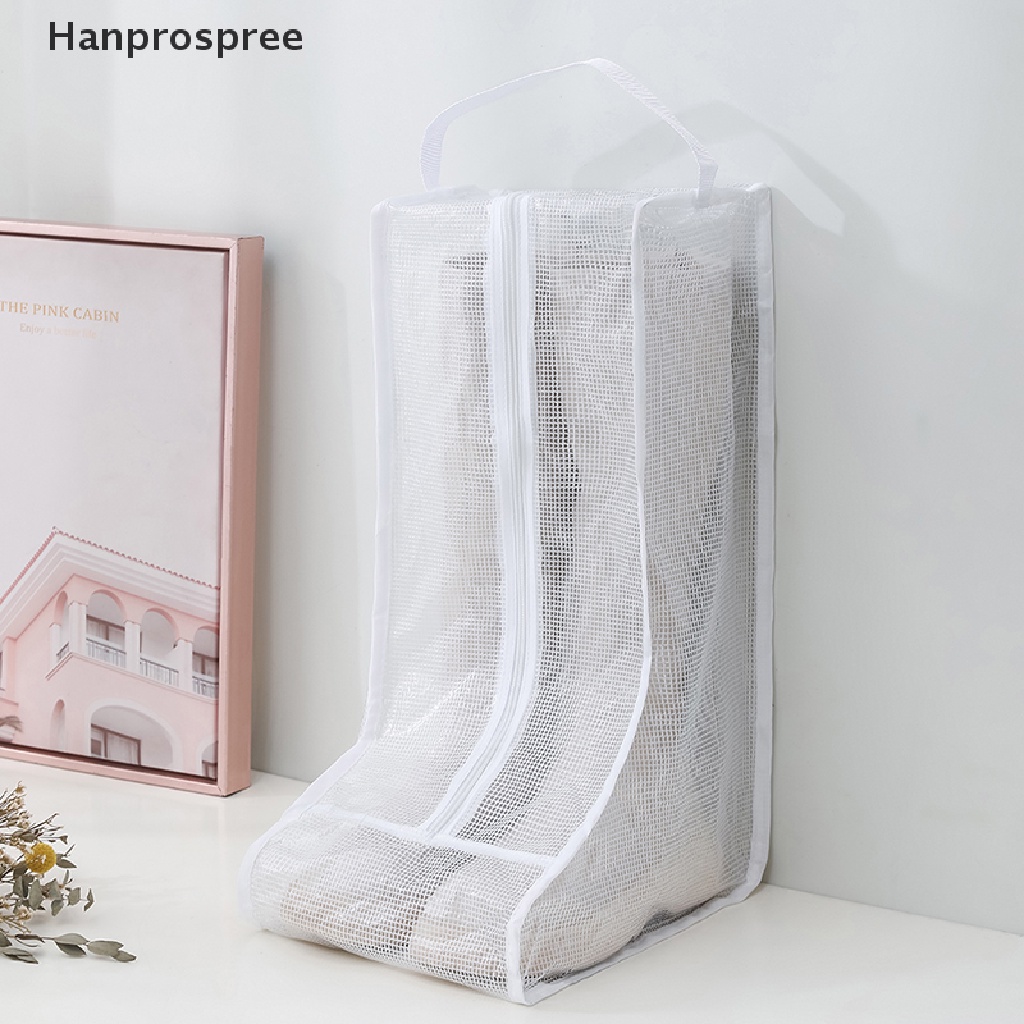 Hanprospree &gt; Túi Đựng Bảo Vệ Giày Bốt Trong Suốt Chống Nước Chống Bụi Có Khóa Kéo Mang Đi Du Lịch Tiện Lợi