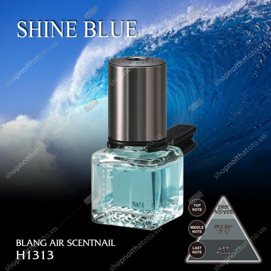 Nước hoa ghim máy lạnh CARMATE BLANG AIR SCENTNAIL H1313 Shine Blue 12ml