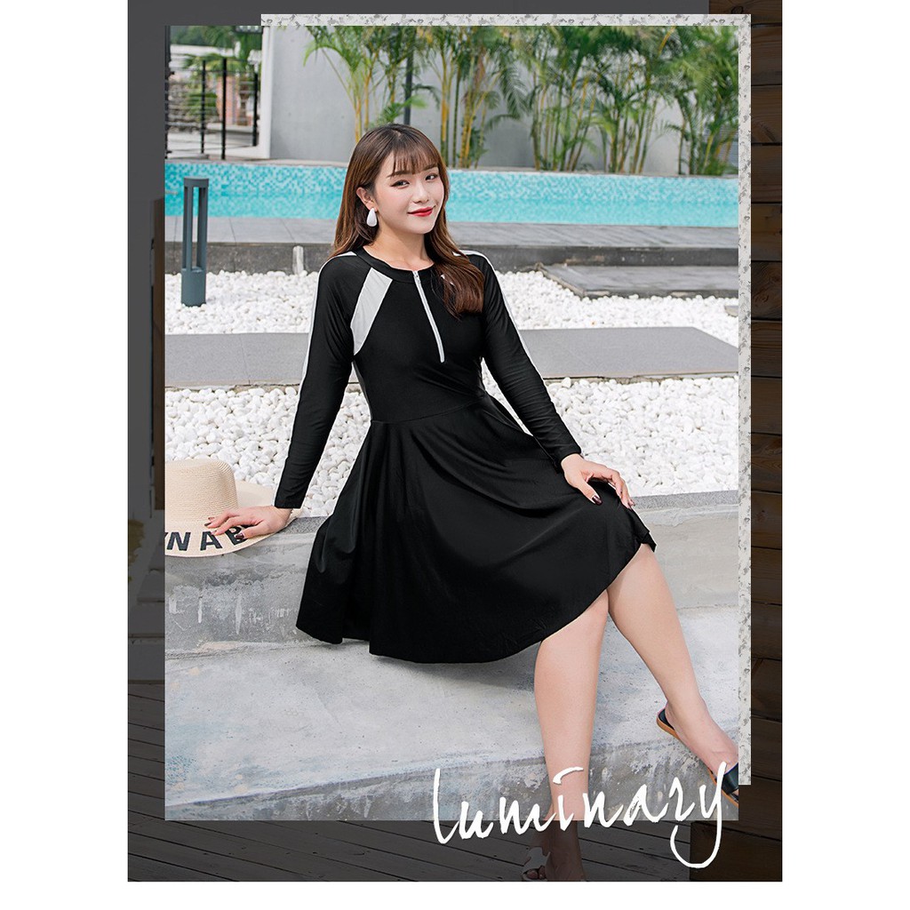 BY711 - Đầm bơi liền quần cho người mập - giá 540k