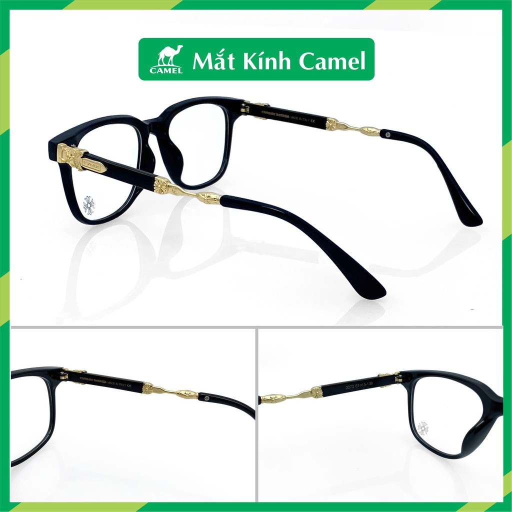 Kính mắt CH thời trang cao cấp Nam Nữ [Hot Trend] Gọng kính giả cận vàng | BigBuy360 - bigbuy360.vn