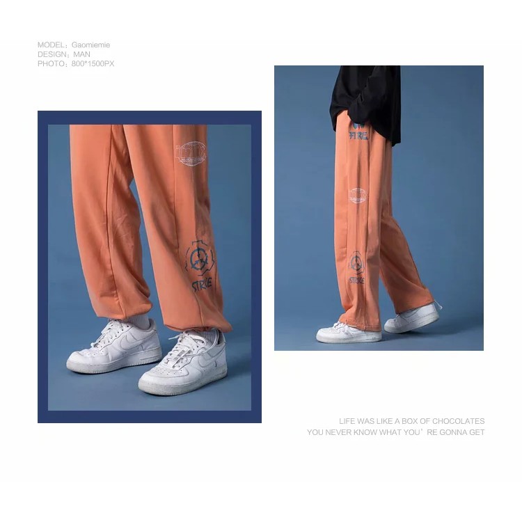 Quần thể thao dài ống rộng size S-3XL phong cách Châu Âu thời trang cho nam | BigBuy360 - bigbuy360.vn