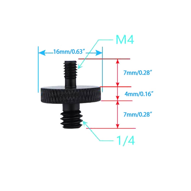 2 Ốc Nối Chuyển Đổi Đầu 1 / 4 &quot;- 20 Sang Đầu M4 M5 M6 M8 M10 Chuyên Dụng Cho Chân Máy Ảnh