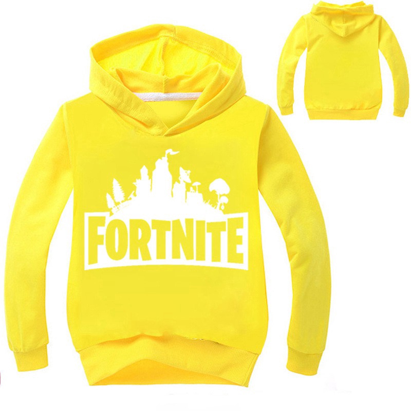 Áo thun mũ trùm họa tiết game fortnite đáng yêu cho bé