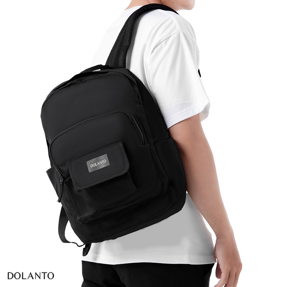 Balo Đẹp Đựng Laptop GLOBAL Vải Canvas Chống Thấm Nước Unisex Nam Nữ Đi Học Đi Chơi DOLANTO.