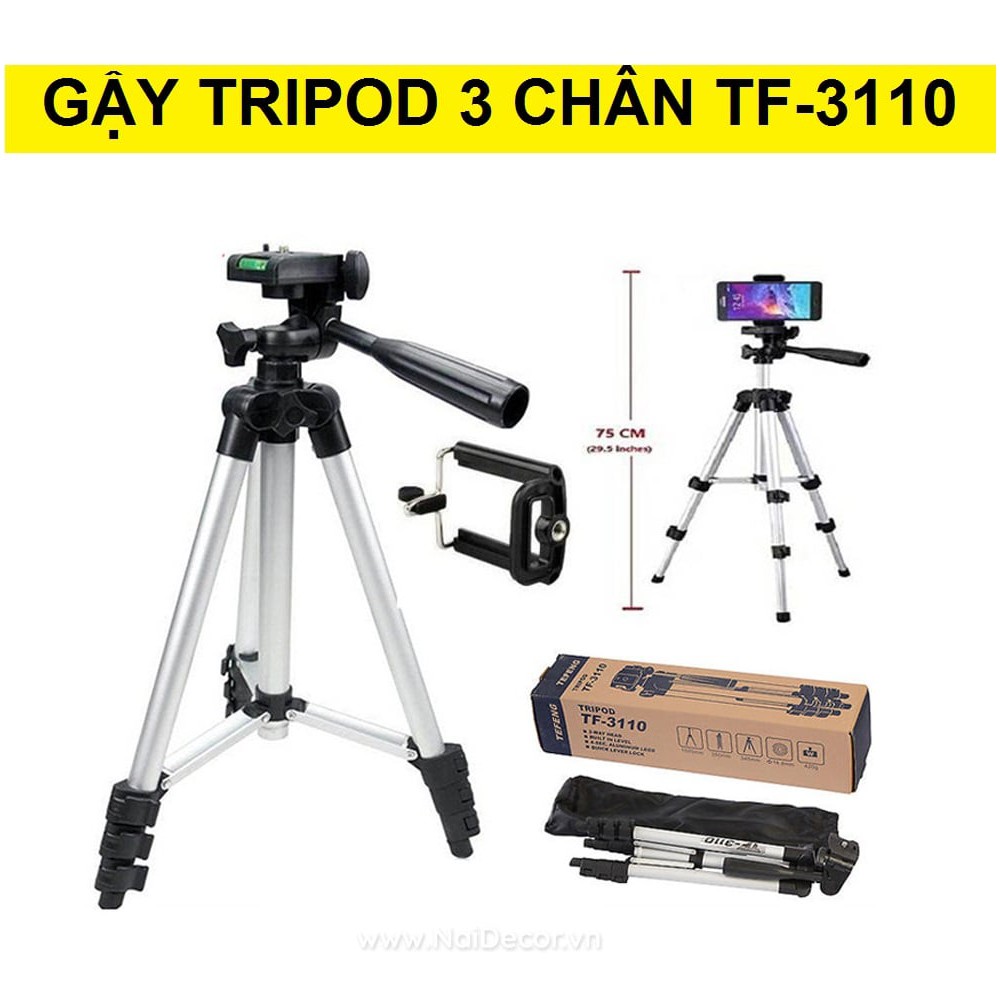 CHÂN GIÁ ĐỠ ĐIỆN THOẠI MÁY ẢNH TRIPOD 3110