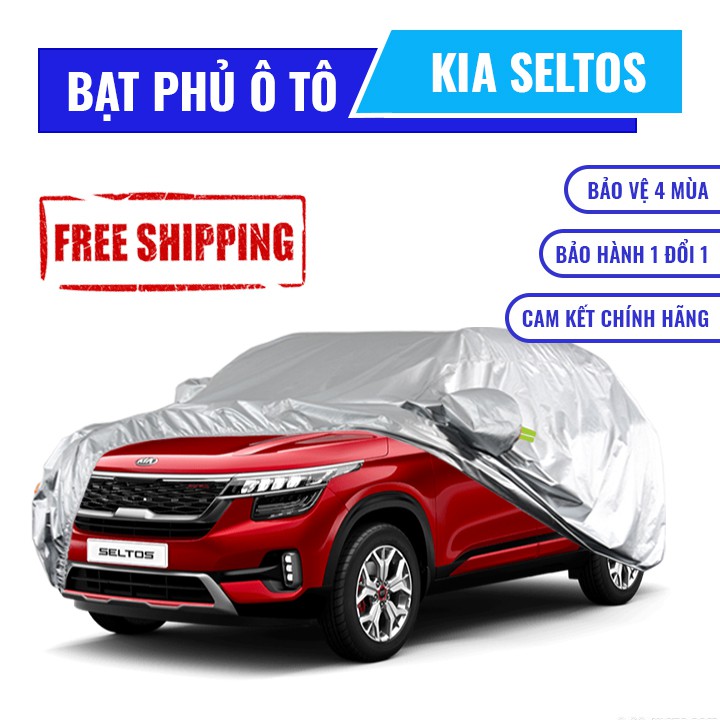 Bạt che phủ xe ô tô 5 chỗ Kia Seltos, Bạt trùm xe hơi 5 chỗ cao cấp chống nắng mưa không thấm nước