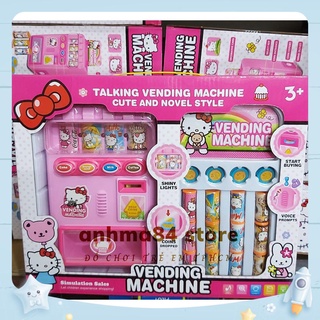 Đồ Chơi Máy Bán Nước Tự Động Cho Bé Gái - Có Đèn Và Âm Thanh - anhma84 store ( KÈM PIN )