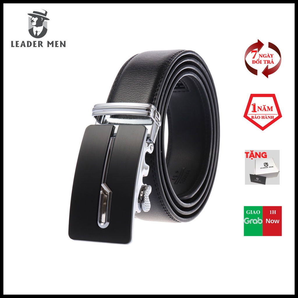 Thắt Lưng Nam LMEN-13 Chất Liệu Da Cao Cấp Khóa Tự Động - Dây Nịt Nam Thời Trang Kiểu Dáng Sang Trọng - LeaderMen