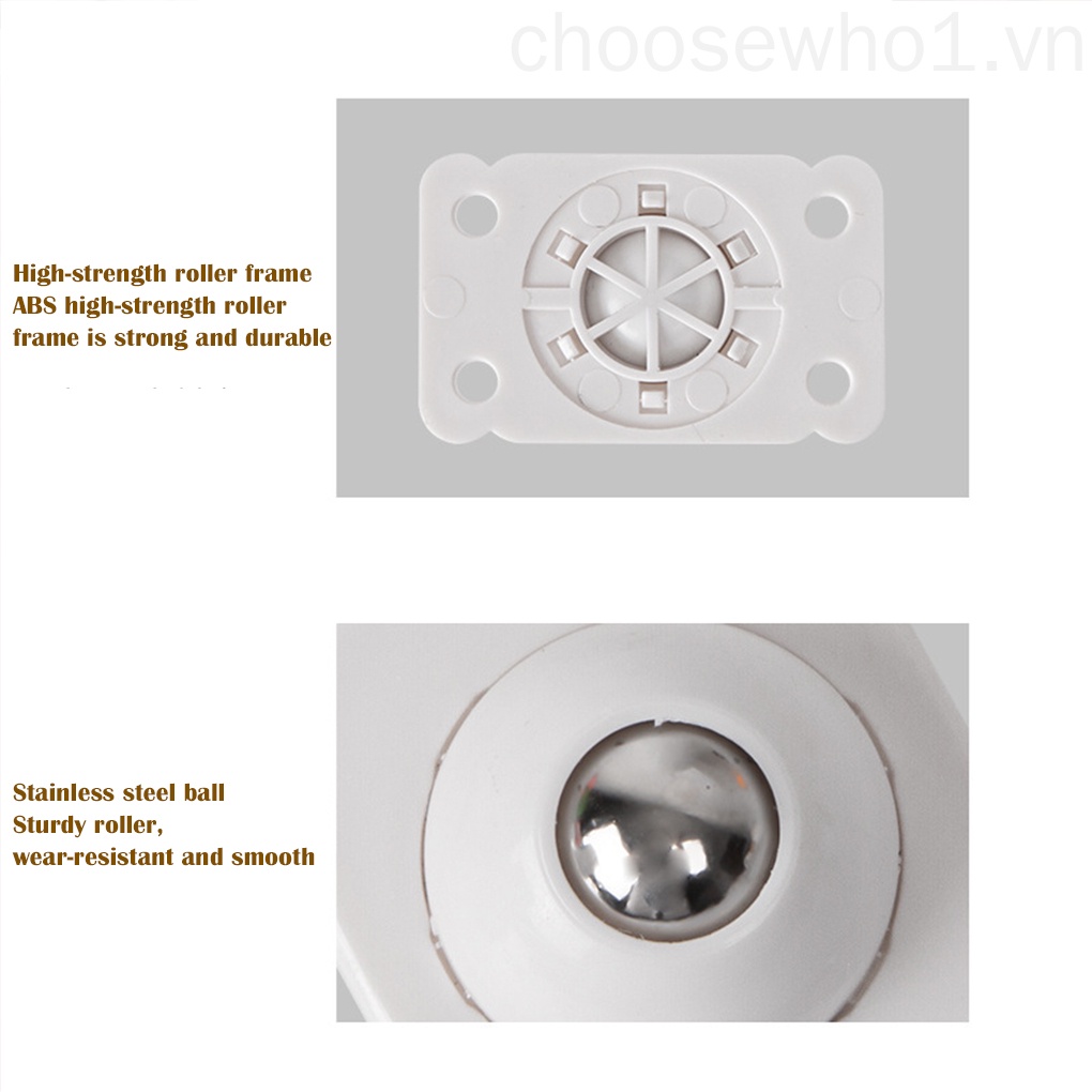 Bánh xe thông dụng 360 độ° Bánh xe ròng rọc bằng thép không gỉ có thể xoay được