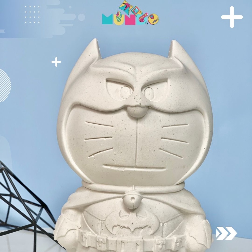 Tượng tô màu cao cấp  chọn mẫu SIZE XXL DORAEMON BATMAN, tượng thạch cao MUNDO