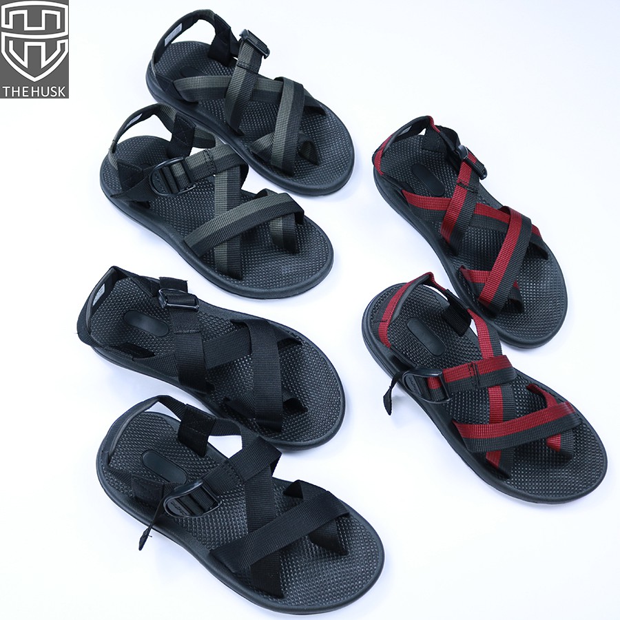 Giày Sandals Unisex HuuCuong &amp; TheHusk Xỏ Ngón Quai Dù Đế Cao Su - TH7