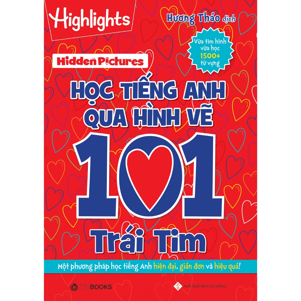 Sách - Hidden Pictures – Học Tiếng Anh Qua Hình Vẽ 101 Trái Tim