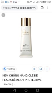 Kem chống nắng cle de peau