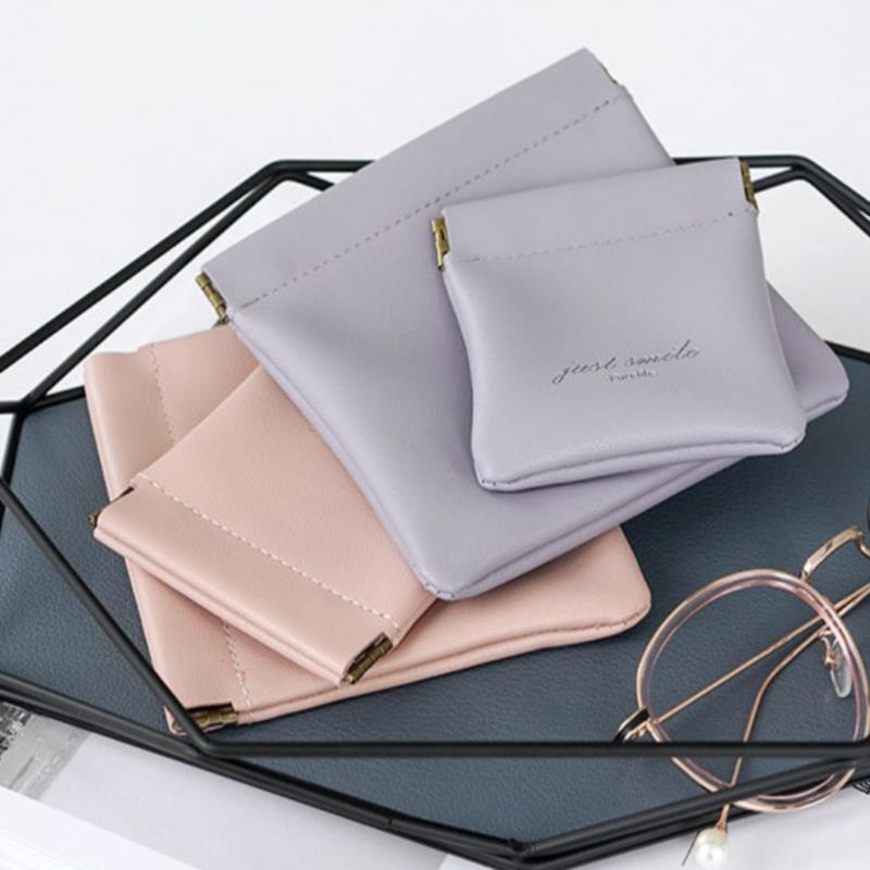 Túi đựng son môi/tai nghe mini bằng da PU