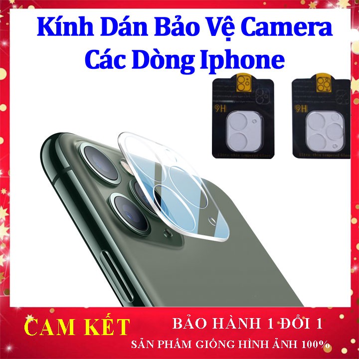 Miếng dán bảo vệ camera cho Iphone, kính cường lực cam điện thoại Ip 11/11pro/11promax/12/12pro/13 Promax Full