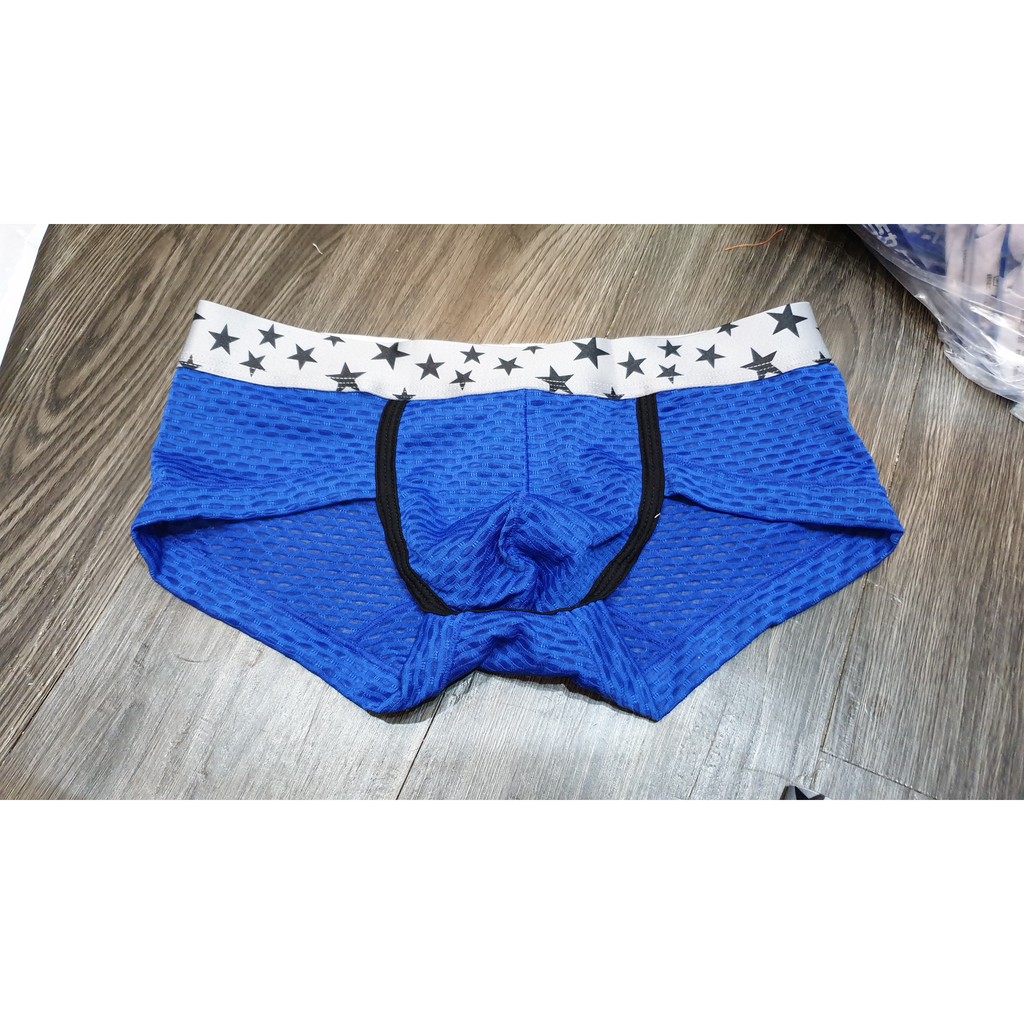 [free ship 50k + che tên đơn hàng] QUẦN LÓT NAM TAM GIÁC LƯỚI THUN LẠNH (HÌNH THẬT)