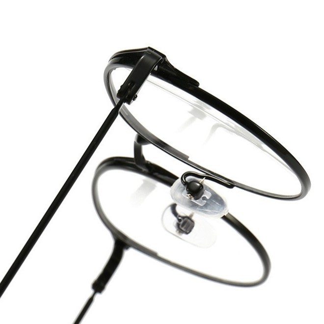 Mắt kính gọng kim loại tròn chống bức xạ cho nam nữ