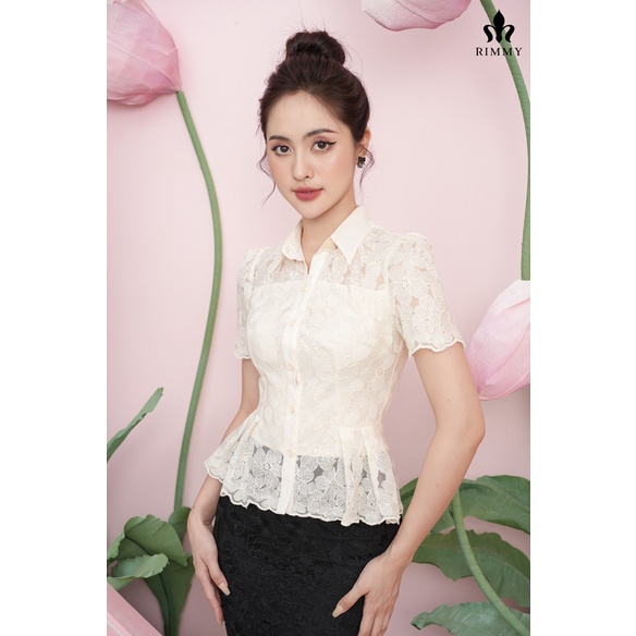 Áo sơ mi công sở Vera shirt Rimmy ren hàn cao cấp