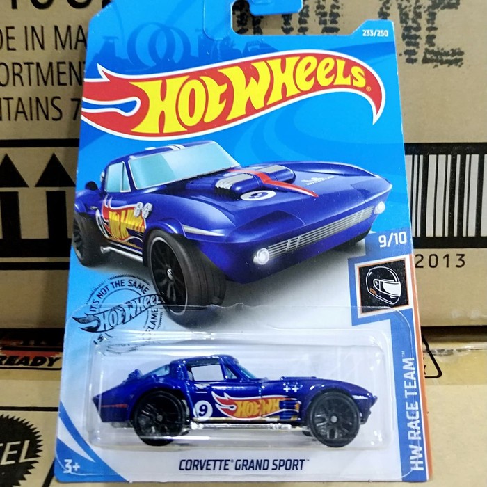 (50% Disk B0500-Hot Wheels-Corvette Grand Sport- Blue Limited