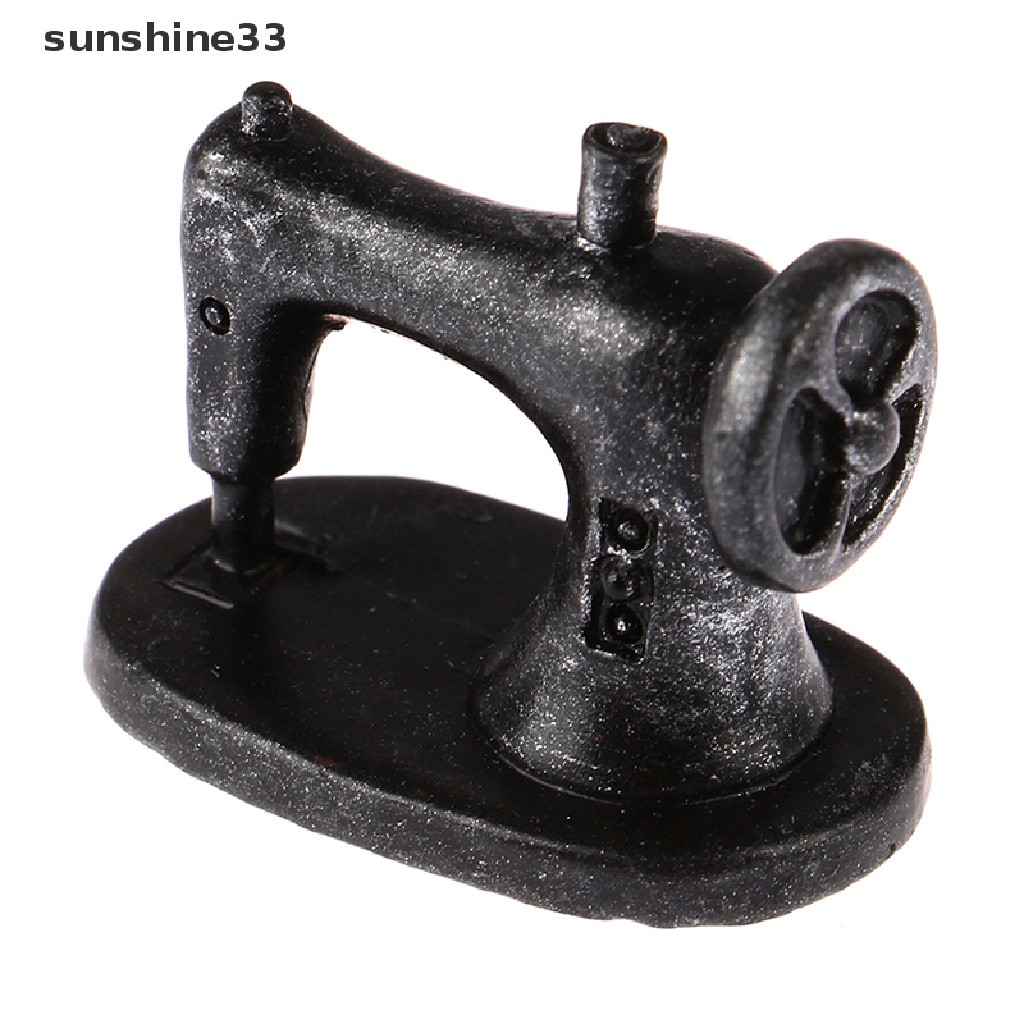 SU 1/12 Dollhouse Miniature Sewing Tools Sewing Machine Model Furniture Toys n