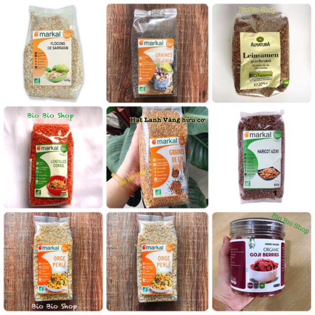 [HẠT DINH DƯỠNG GỒM 19 LOẠI] Hạt Hữu Cơ tổng hợp Bio organic MỖI LOẠI 100GR