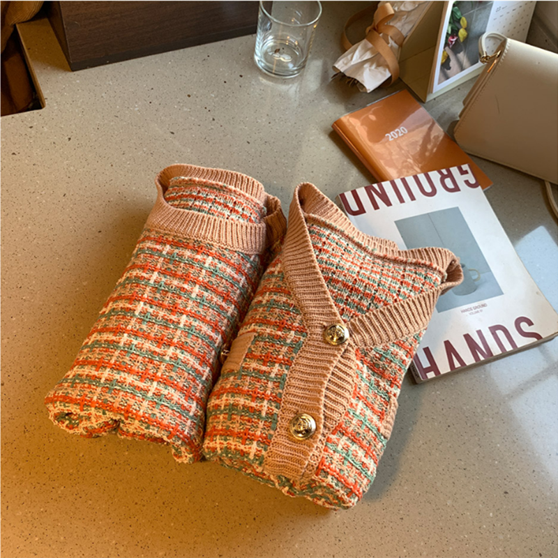 Áo Khoác Cardigan Cổ Chữ V Phong Cách Thu Đông Hàn Quốc 2021 | BigBuy360 - bigbuy360.vn