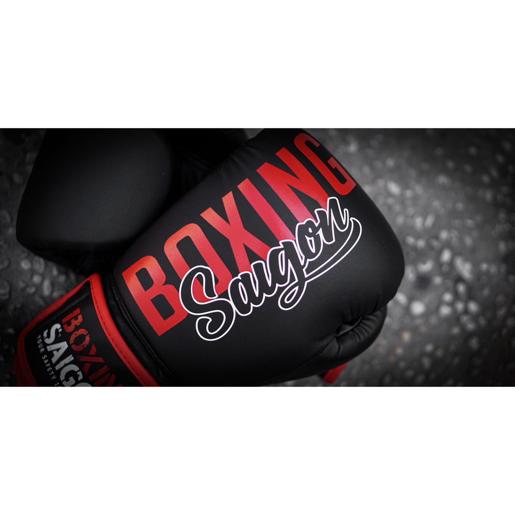 Găng tay Boxing Saigon Inspire - Black/Red