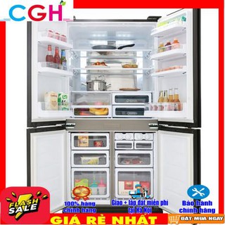 Tủ lạnh Sharp Inverter 605 lít SJ-FX688VG-BK (Miễn phí vận chuyển tại Hà Nội)