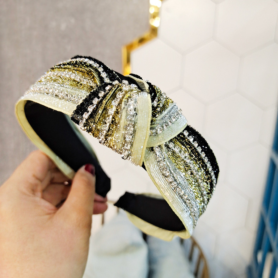 Băng Đô Cài Tóc Đính Đá Lấp Lánh Phong Cách Hàn Quốc