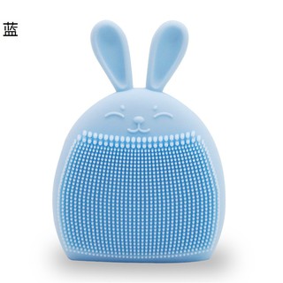 (Hàng Mới Về) Dụng Cụ Rửa Mặt Silicone Hình Tai Thỏ