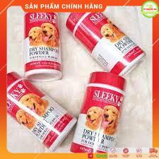 Phấn tắm khô Thái Lan Sleeky 💥 FREESHIP 💥 SLEEKY DRY SHAMPOO POWDER 150gr cho chó mèo