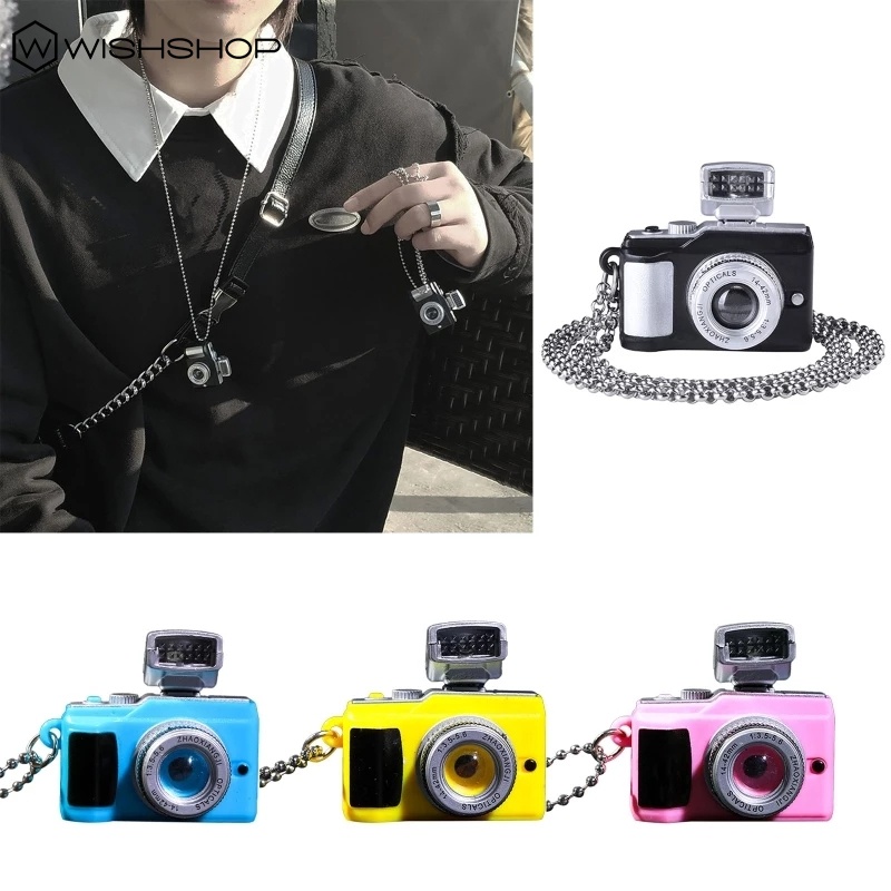 Vòng Cổ Choker Mặt Hình Máy Ảnh Sáng Tạo Phong Cách Retro Cho Nam Nữ