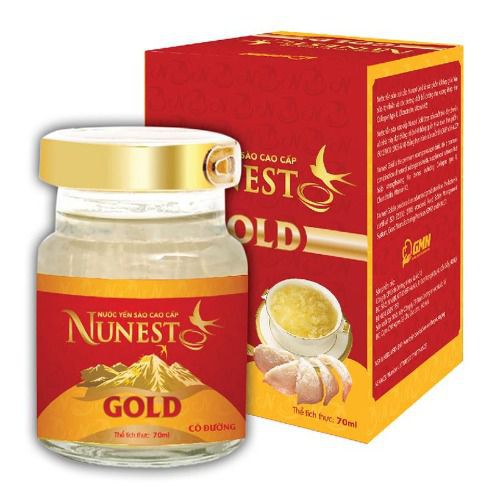 Hộp yến sào cao cấp có đường Nunest Gold (6 lọ x 70ml) _Duchuymilk