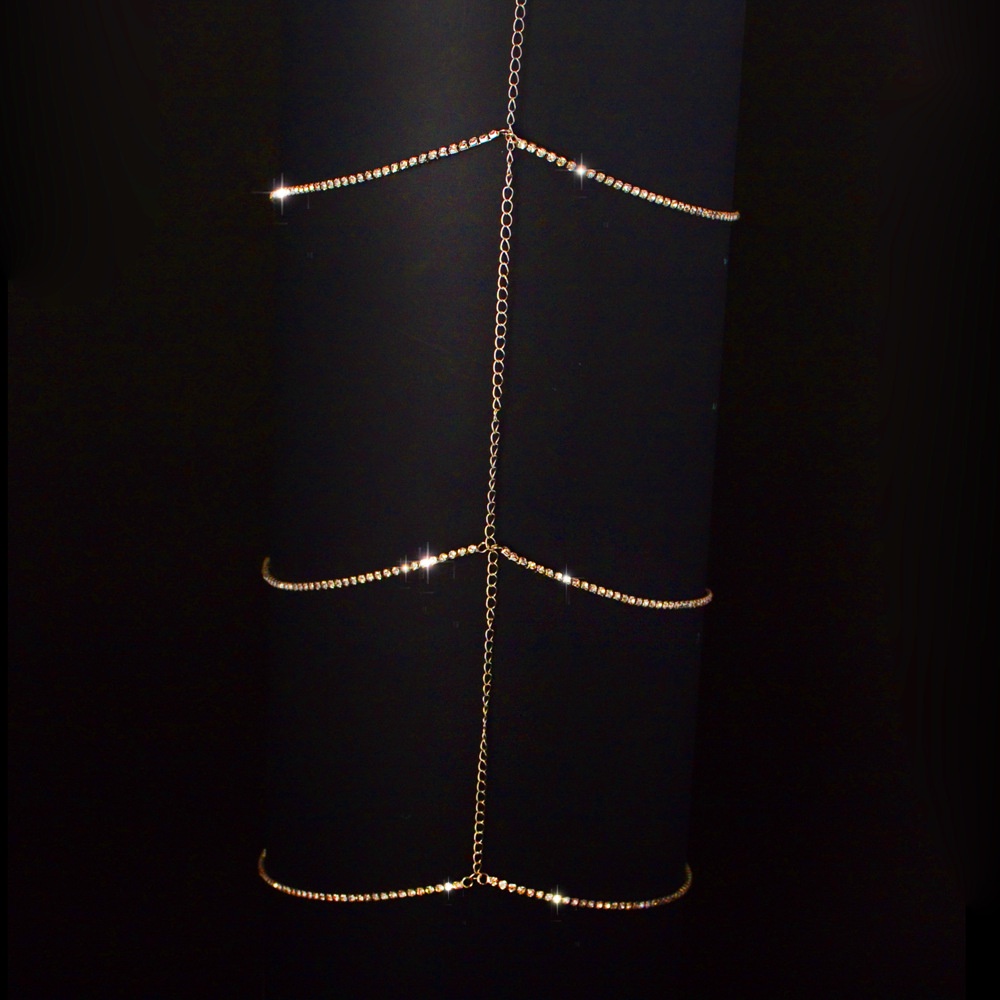 Chuỗi Vòng Đeo Đùi Nhiều Lớp Đính Đá Gợi Cảm Thời Trang Cho Nữ