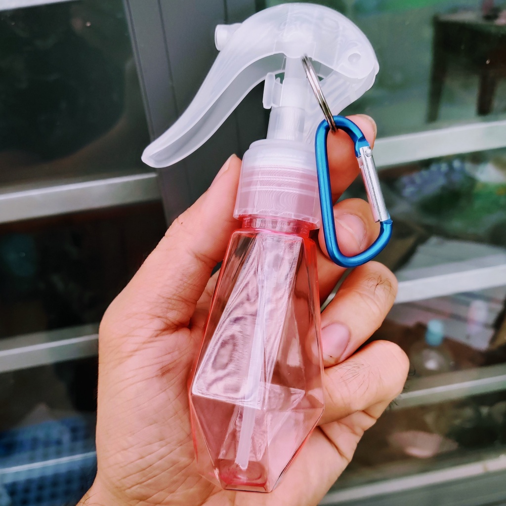 Chai Xịt Cồn Khử Khuẩn 60ml Kim Cương - Có Móc Khoá - Bình Xịt Phun Sương - xịt cồn - Chai xịt khuẩn - treo Chìa Khóa