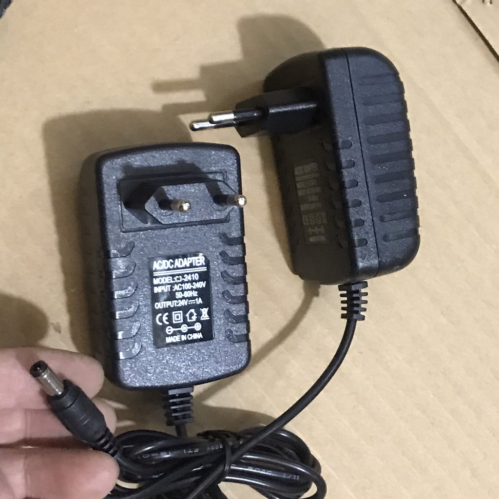 Nguồn Adapter 24V 1A - Dùng động cơ máy phun sương tạo khói bể cá