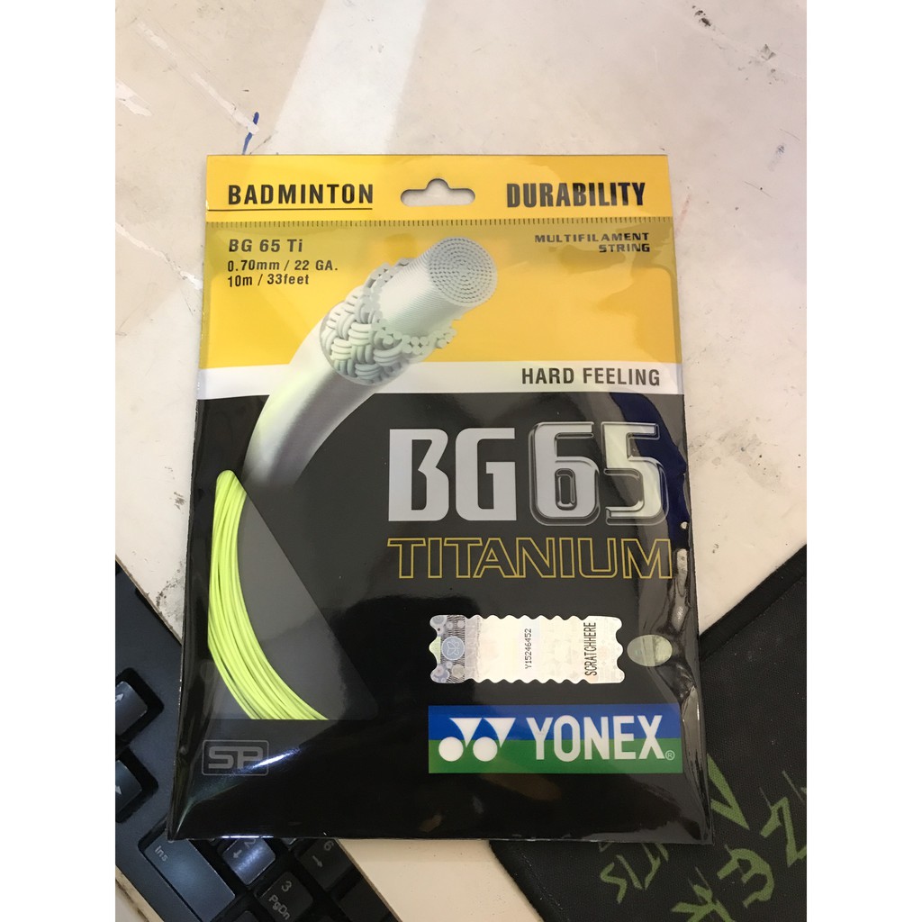 Cước Cầu Lông Yonex BG65 TITANIUM 2 Tem